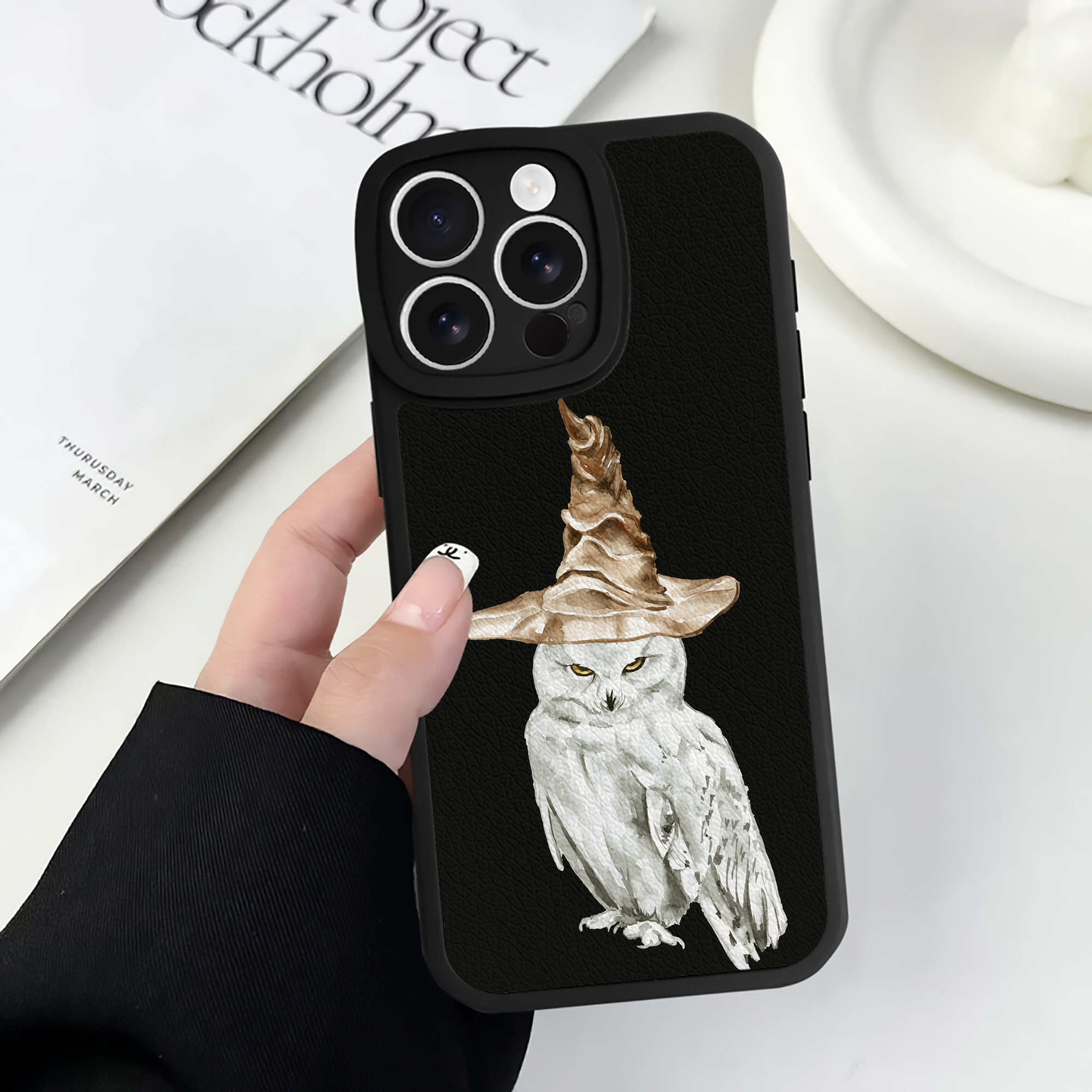 （画像用） Harry Potter ハリー・ポッターシリーズ 【iPhone 16シリーズ対応】シリコンスマホケース（レザー調） 材質：シリコン